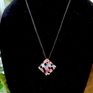 Italian Murano Glass Pendant Necklace